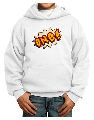 Onomatopoeia One Birthday Youth Hoodie Pullover Sweatshirt-Youth Hoodie-TooLoud-White-XS-Davson Sales