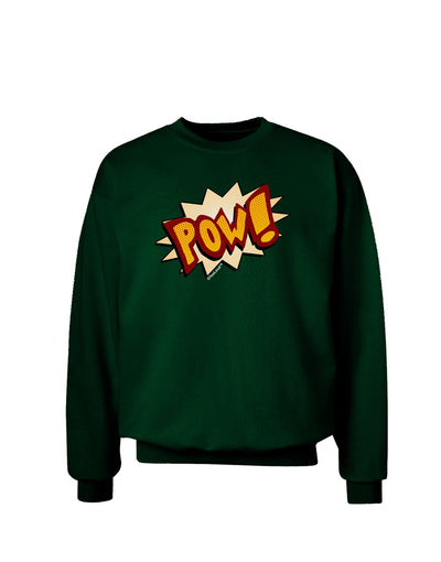 Onomatopoeia POW Adult Dark Sweatshirt-Sweatshirts-TooLoud-Deep-Forest-Green-Small-Davson Sales