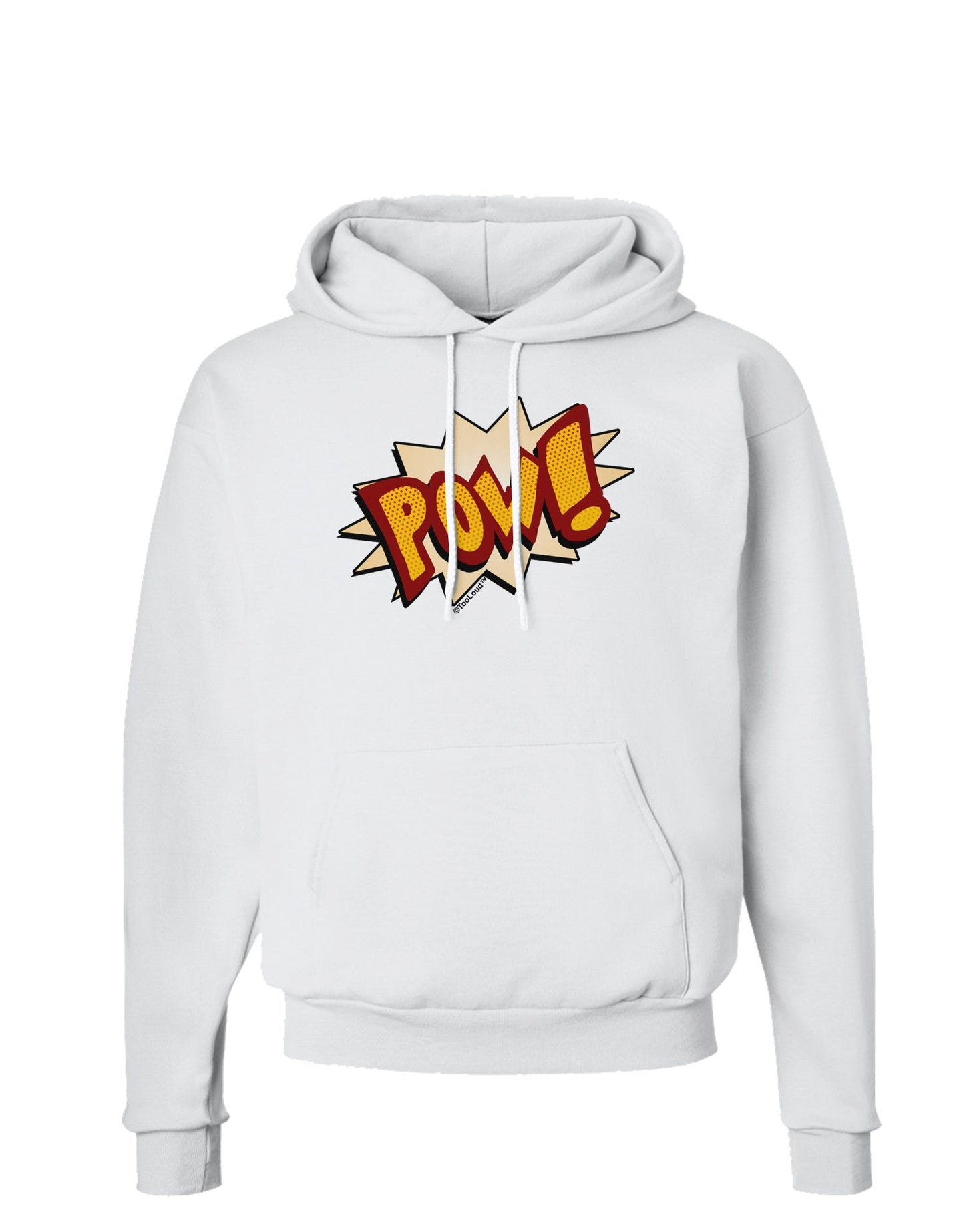 Onomatopoeia POW Hoodie Sweatshirt-Hoodie-TooLoud-White-Small-Davson Sales
