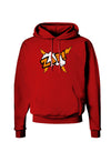 Onomatopoeia ZAP Dark Hoodie Sweatshirt-Hoodie-TooLoud-Red-Small-Davson Sales