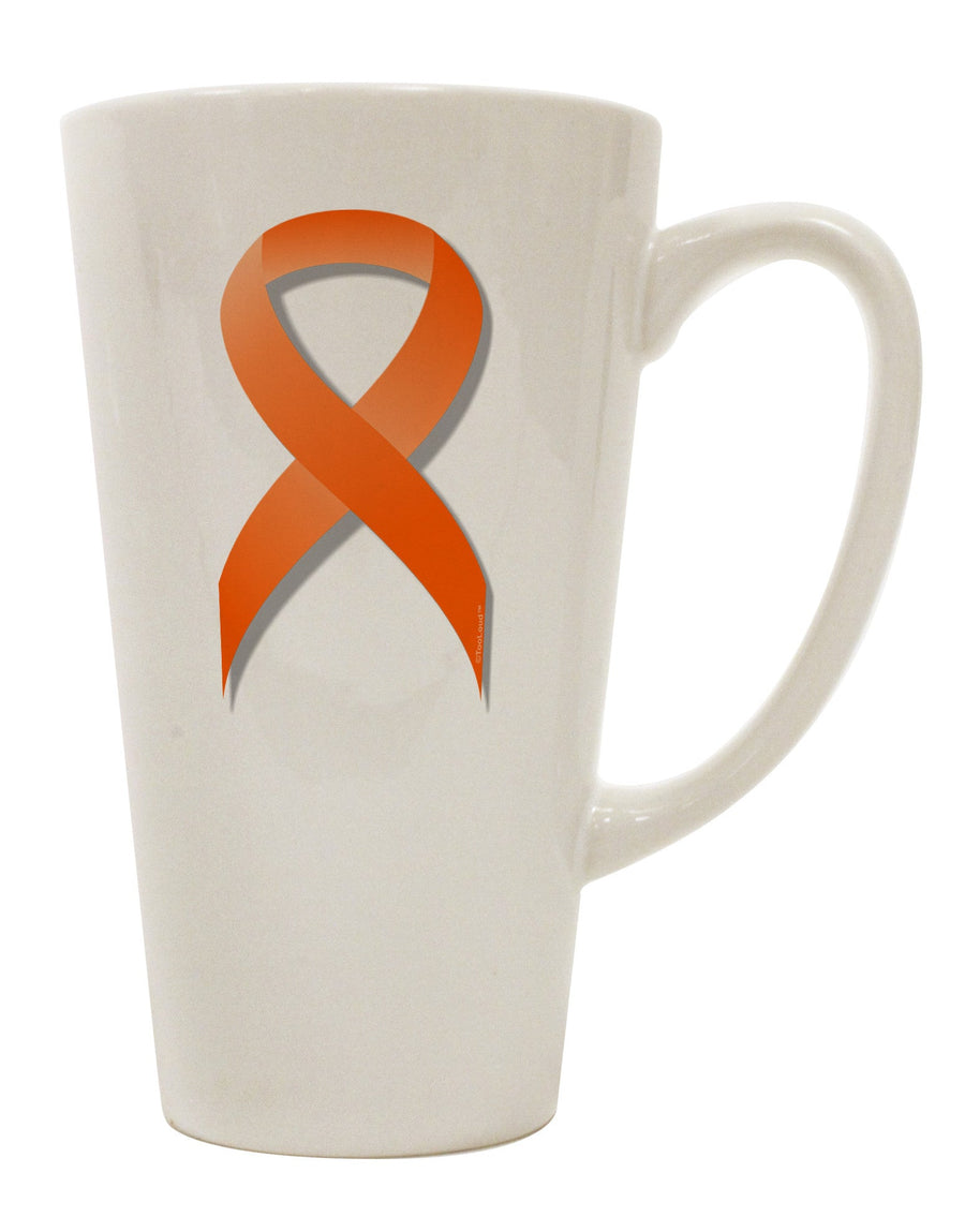 Orange 16 Ounce Conical Latte Coffee Mug - Perfect for Leukemia Awareness - TooLoud-Conical Latte Mug-TooLoud-White-Davson Sales