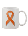 Orange Printed 11 oz Coffee Mug - Perfect for Leukemia Awareness - TooLoud-11 OZ Coffee Mug-TooLoud-White-Davson Sales