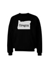 Oregon - United States Shape Adult Dark Sweatshirt by TooLoud-Sweatshirts-TooLoud-Black-Small-Davson Sales