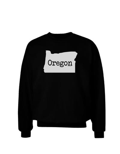 Oregon - United States Shape Adult Dark Sweatshirt by TooLoud-Sweatshirts-TooLoud-Black-Small-Davson Sales