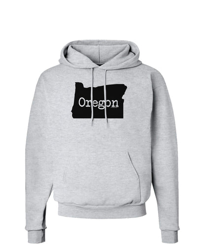 Oregon - United States Shape Hoodie Sweatshirt by TooLoud-Hoodie-TooLoud-AshGray-Small-Davson Sales