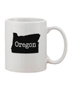 Oregon - United States Shape Printed 11 oz Coffee Mug - Crafted by a Drinkware Expert-11 OZ Coffee Mug-TooLoud-White-Davson Sales