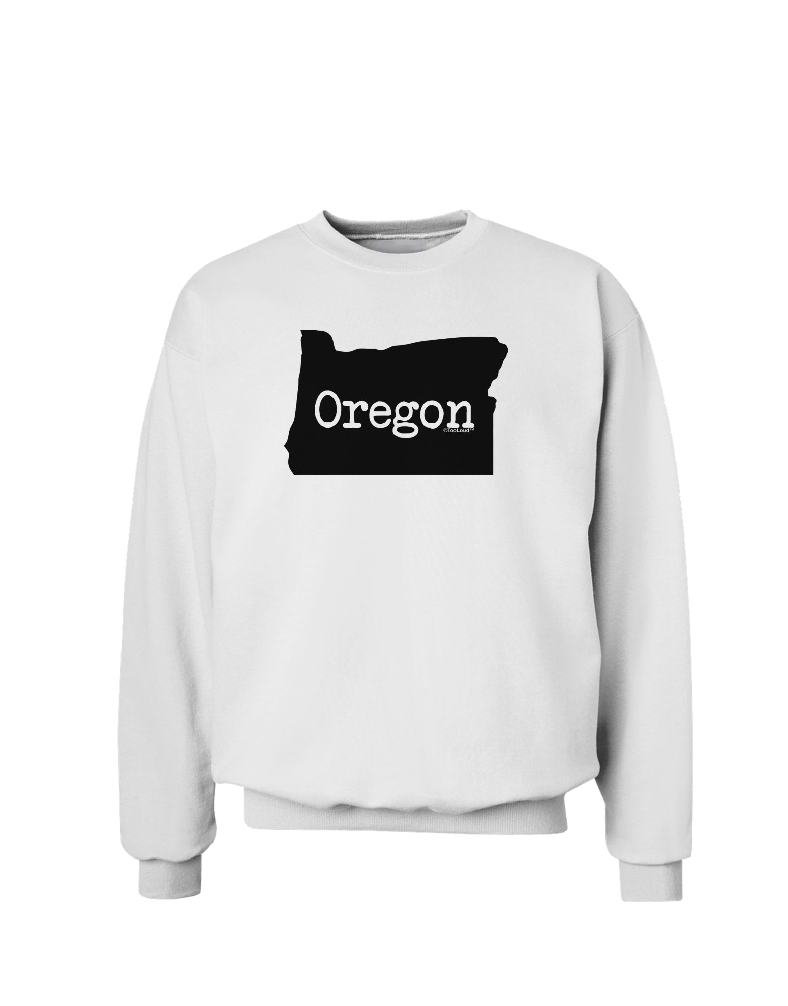 Oregon - United States Shape Sweatshirt by TooLoud-Sweatshirts-TooLoud-White-Small-Davson Sales