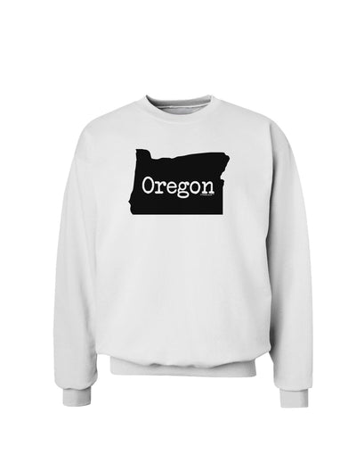 Oregon - United States Shape Sweatshirt by TooLoud-Sweatshirts-TooLoud-White-Small-Davson Sales