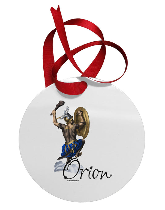 Orion Color Illustration Circular Metal Ornament-Ornament-TooLoud-White-Davson Sales