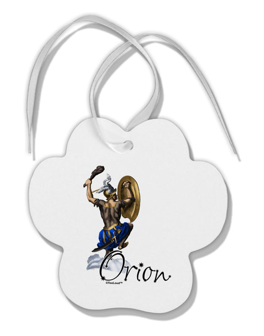 Orion Color Illustration Paw Print Shaped Ornament-Ornament-TooLoud-White-Davson Sales