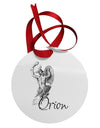 Orion Illustration Circular Metal Ornament-Ornament-TooLoud-White-Davson Sales