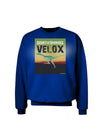 Ornithomimus Velox - With Name Adult Dark Sweatshirt by TooLoud-Sweatshirts-TooLoud-Deep-Royal-Blue-Small-Davson Sales