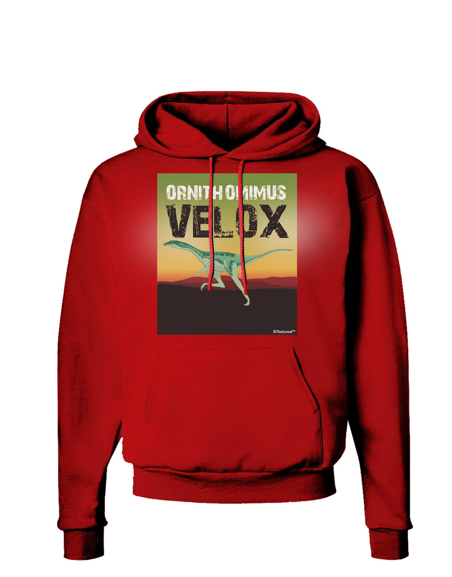 Ornithomimus Velox - With Name Dark Hoodie Sweatshirt by TooLoud-Hoodie-TooLoud-Black-Small-Davson Sales