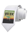 Ornithomimus Velox - With Name Printed White Necktie by TooLoud