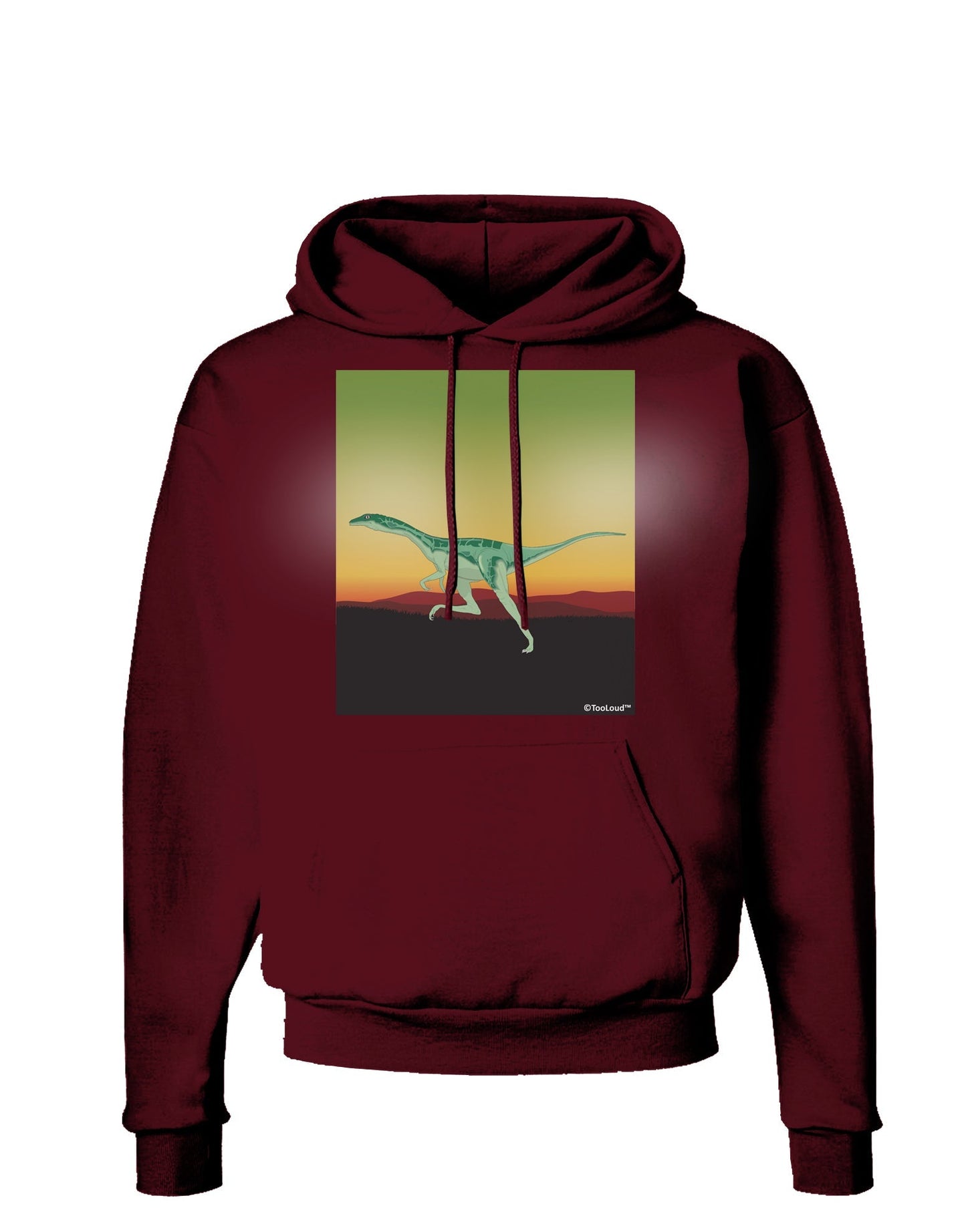 Ornithomimus Velox - Without Name Dark Hoodie Sweatshirt by TooLoud-Hoodie-TooLoud-Maroon-Small-Davson Sales