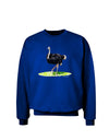 Ostrich Watercolor Adult Dark Sweatshirt-Sweatshirts-TooLoud-Deep-Royal-Blue-Small-Davson Sales