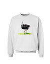 Ostrich Watercolor Sweatshirt-Sweatshirts-TooLoud-White-Small-Davson Sales