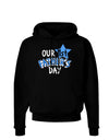 Our 1st Father's Day Dark Hoodie Sweatshirt-Hoodie-TooLoud-Black-Small-Davson Sales