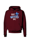 Our 1st Father's Day Dark Hoodie Sweatshirt-Hoodie-TooLoud-Maroon-Small-Davson Sales