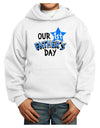 Our 1st Father's Day Youth Hoodie Pullover Sweatshirt-Youth Hoodie-TooLoud-White-XS-Davson Sales