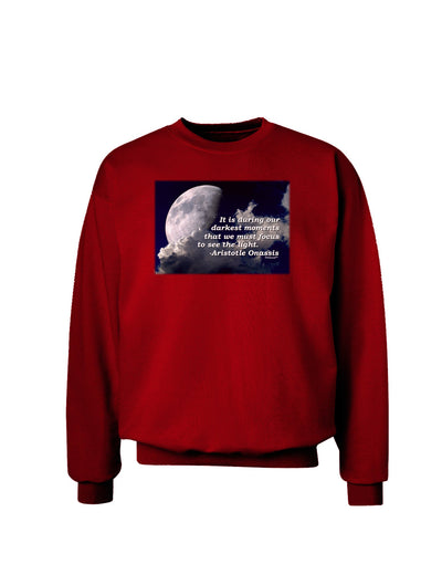 Our Darkest Moments Adult Dark Sweatshirt-Sweatshirts-TooLoud-Deep-Red-Small-Davson Sales