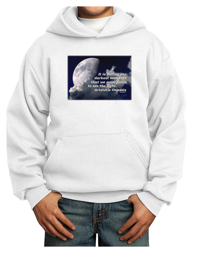 Our Darkest Moments Youth Hoodie Pullover Sweatshirt-Youth Hoodie-TooLoud-White-XS-Davson Sales