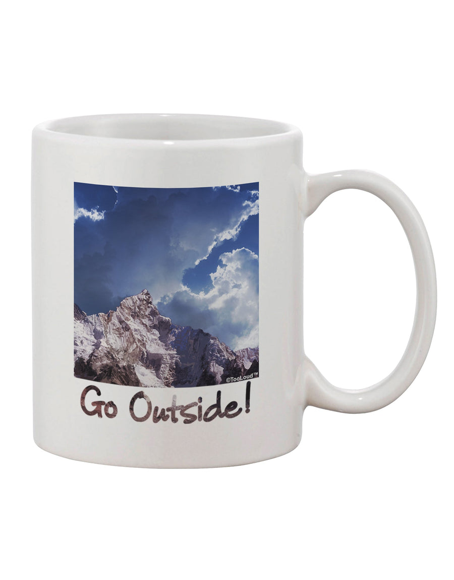 Outdoor Adventure Mountain Design 11 oz Coffee Mug - TooLoud-11 OZ Coffee Mug-TooLoud-White-Davson Sales