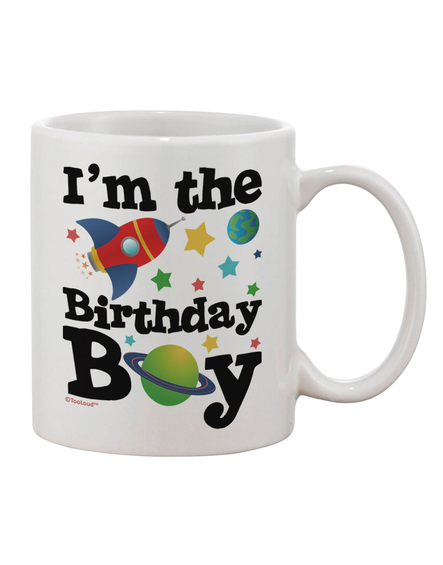 Outer Space Design Printed 11 oz Coffee Mug - Perfect for the Birthday Boy TooLoud-11 OZ Coffee Mug-TooLoud-White-Davson Sales