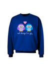 Owl Always Love You Adult Dark Sweatshirt by TooLoud-Sweatshirts-TooLoud-Deep-Royal-Blue-Small-Davson Sales