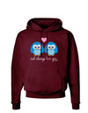 Owl Always Love You - Blue Owls Dark Hoodie Sweatshirt by TooLoud-Hoodie-TooLoud-Maroon-Small-Davson Sales