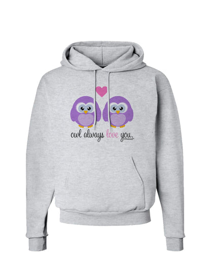 Owl Always Love You - Purple Owls Hoodie Sweatshirt by TooLoud-Hoodie-TooLoud-AshGray-Small-Davson Sales