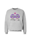 Owl Always Love You - Purple Owls Sweatshirt by TooLoud-Sweatshirts-TooLoud-AshGray-Small-Davson Sales