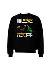 Owl Drink You Under the Table Adult Dark Sweatshirt-Sweatshirts-TooLoud-Black-Small-Davson Sales