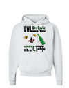 Owl Drink You Under the Table Hoodie Sweatshirt-Hoodie-TooLoud-White-Small-Davson Sales