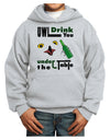 Owl Drink You Under the Table Youth Hoodie Pullover Sweatshirt-Youth Hoodie-TooLoud-Ash-XS-Davson Sales