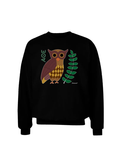 Owl of Athena Adult Dark Sweatshirt by TooLoud-Sweatshirts-TooLoud-Black-Small-Davson Sales