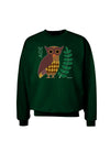 Owl of Athena Adult Dark Sweatshirt by TooLoud-Sweatshirts-TooLoud-Deep-Forest-Green-Small-Davson Sales