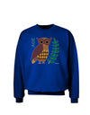 Owl of Athena Adult Dark Sweatshirt by TooLoud-Sweatshirts-TooLoud-Deep-Royal-Blue-Small-Davson Sales