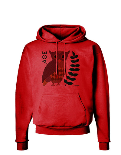 Owl of Athena Hoodie Sweatshirt by TooLoud-Hoodie-TooLoud-Red-Small-Davson Sales