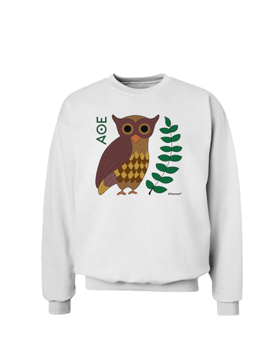 Owl of Athena Sweatshirt by TooLoud-Sweatshirts-TooLoud-White-Small-Davson Sales