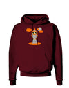 Owl Orange Dark Hoodie Sweatshirt-Hoodie-TooLoud-Maroon-Small-Davson Sales