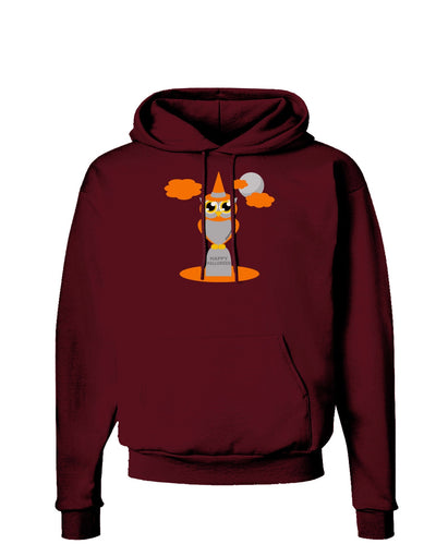 Owl Orange Dark Hoodie Sweatshirt-Hoodie-TooLoud-Maroon-Small-Davson Sales