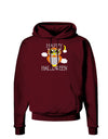 Owl Orange Text Dark Hoodie Sweatshirt-Hoodie-TooLoud-Maroon-Small-Davson Sales