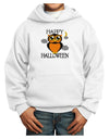 Owl Orange Text Youth Hoodie Pullover Sweatshirt-Youth Hoodie-TooLoud-White-XS-Davson Sales