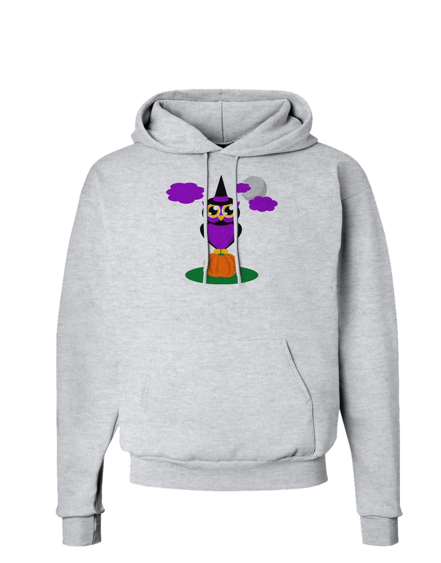 Owl Purple Hoodie Sweatshirt-Hoodie-TooLoud-AshGray-Small-Davson Sales