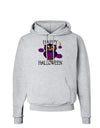 Owl Purple Text Hoodie Sweatshirt-Hoodie-TooLoud-AshGray-Small-Davson Sales