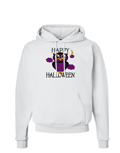 Owl Purple Text Hoodie Sweatshirt-Hoodie-TooLoud-White-Small-Davson Sales