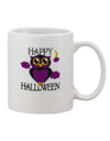 Owl Purple Text Printed 11 oz Coffee Mug - Expertly Crafted Drinkware-11 OZ Coffee Mug-TooLoud-White-Davson Sales