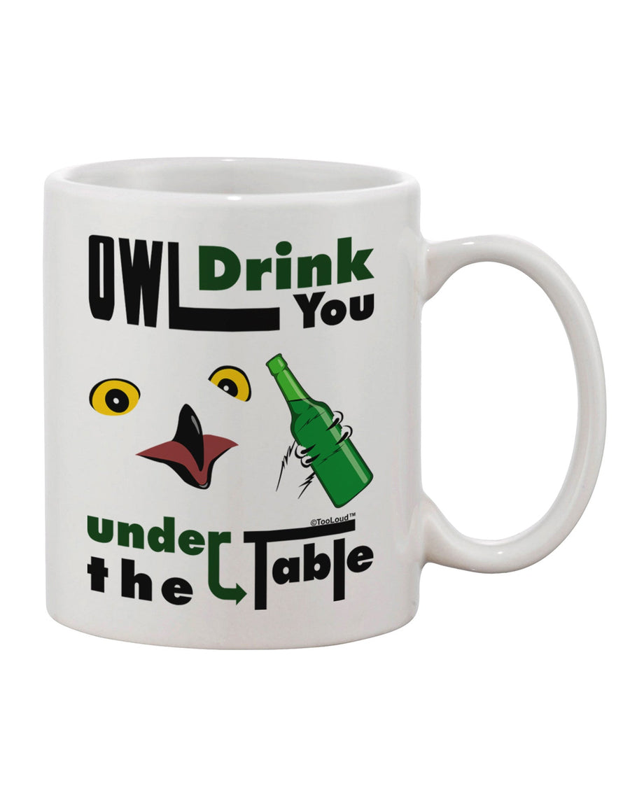 Owl-themed 11 oz Coffee Mug - Perfect for Outlasting Your Beverage - TooLoud-11 OZ Coffee Mug-TooLoud-White-Davson Sales