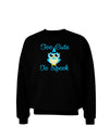 Owl Too Cute Blue Adult Dark Sweatshirt-Sweatshirts-TooLoud-Black-Small-Davson Sales